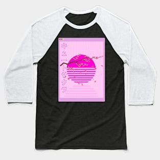 Kawaii Sakura Flowers Japanese Aesthetic E-Girl Browser Baseball T-Shirt